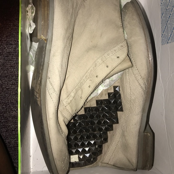 Sam Edelman JOSS side studded ankle boots nubuck grey Sz.8.5 - Picture 5 of 5